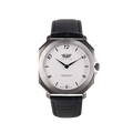 PieroUno Lady Attitude – Cassa Bianca, Cinturino Pelle Nera