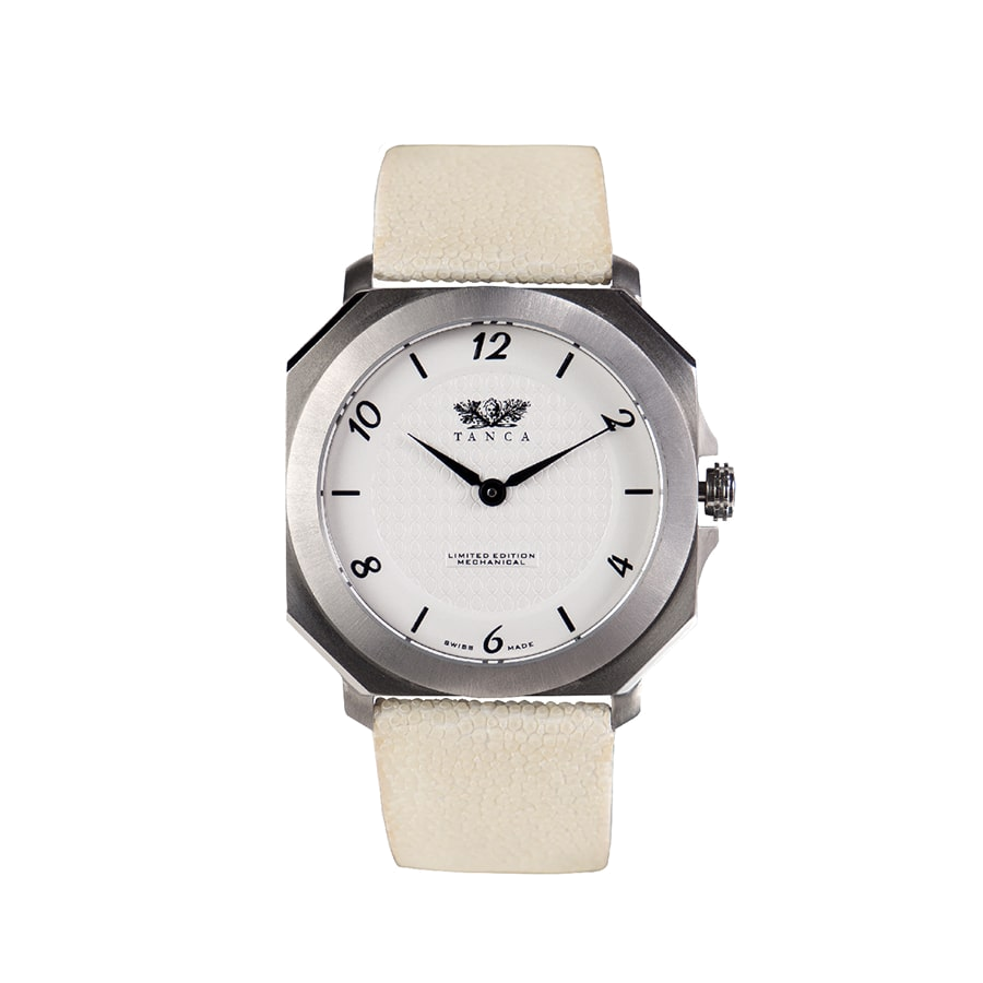PieroUno Gentleman Attitude – Cassa Bianca, Cinturino Razza Bianca