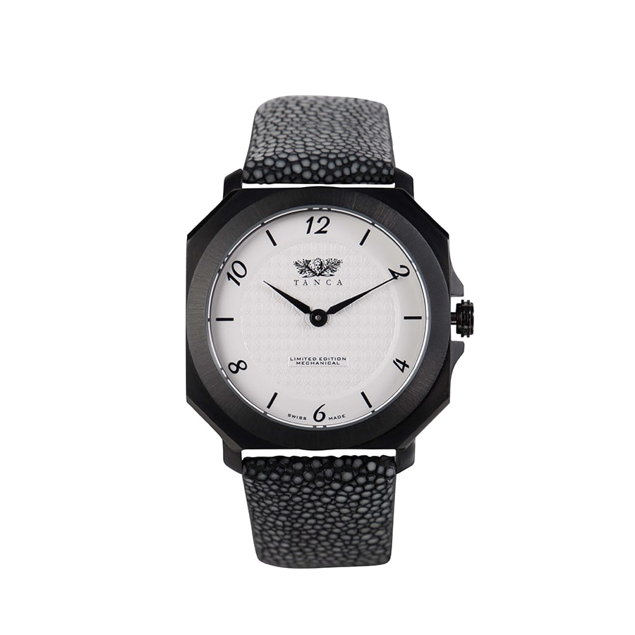 PieroUno Gentleman Attitude – Cassa Bianca, Cinturino Razza Nera