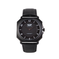 PieroUno Gentleman Attitude – Cassa Nera, Cinturino Pelle Nera