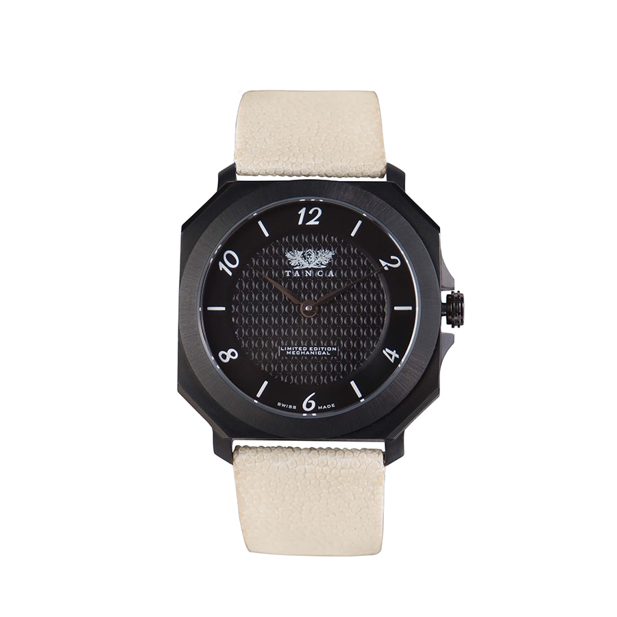 PieroUno Gentleman Attitude – Cassa Nera, Cinturino Razza Bianca