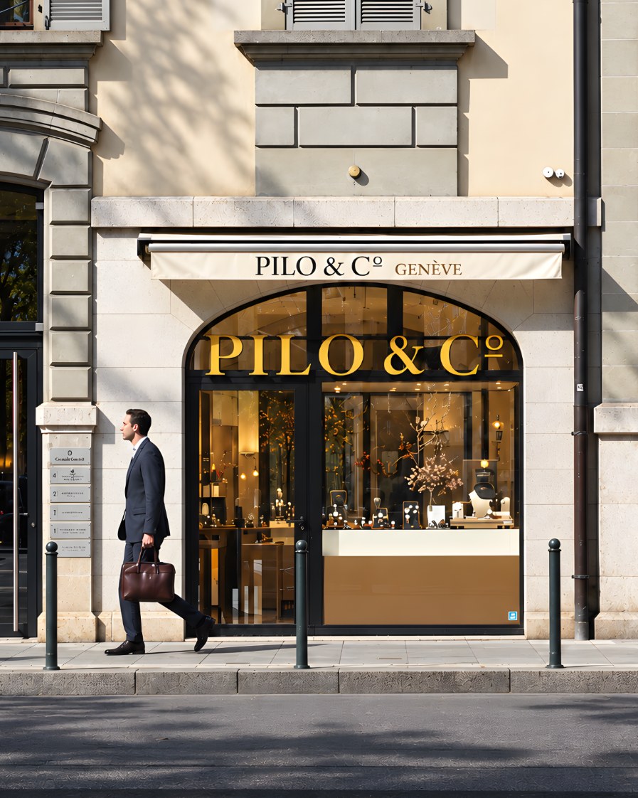 La boutique Pilo & Co in Rue du Rhône a Ginevra